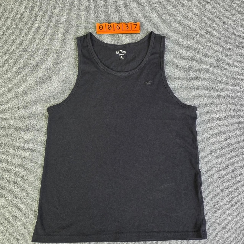 Hollister Co. Black Cotton Tank Top Size M